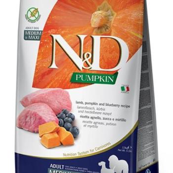 N&D Pumpkin Dog Adult Medium & Maxi Lamb & Blueberry 12 kg kép