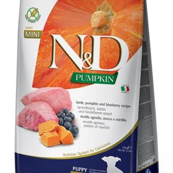 N&D Pumpkin Dog Puppy Mini Lamb & Blueberry 2,5 kg kép