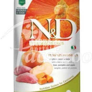 N&D Pumpkin Grain Free Adult Medium & Maxi Boar - Apple 12 kg kép