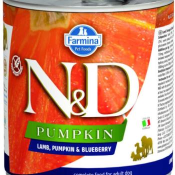 N&D Pumpkin Lamb & Blueberry 285 g kép