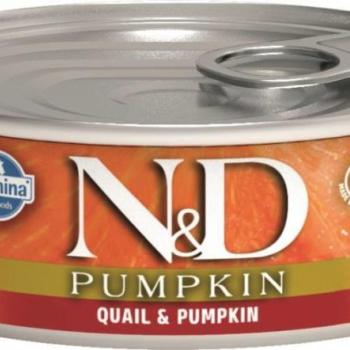 N&D Pumpkin quail & pumpkin tin 80 g kép