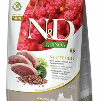 N&D Quinoa Adult Mini Neutered Duck & Broccoli & Asparagus 7 kg kép