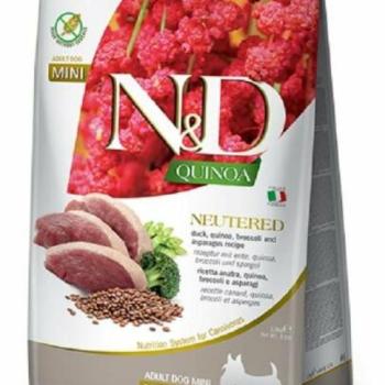 N&D Quinoa Adult Mini Neutered Duck & Broccoli & Asparagus 800 g kép