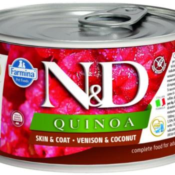 N&D Quinoa Adult Mini Venisot & Coconut 140 g kép