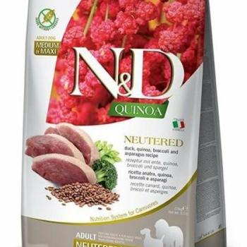 N&D Quinoa Neutered Adult Medium & Maxi Duck & Broccoli & Asparagus 2,5 kg kép