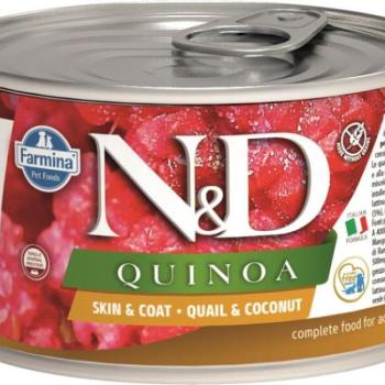 N&D Quinoa Quail & Coconut 140 g kép