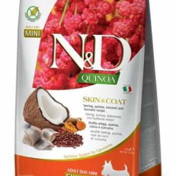 N&D Quinoa Skin & Coat Adult Mini Herring & Coconut 2,5 kg kép