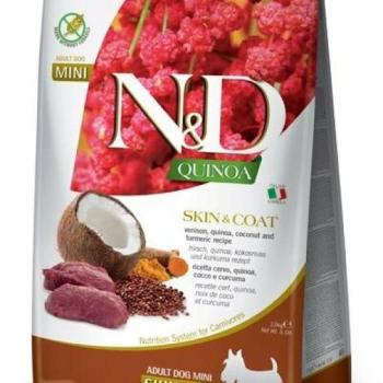 N&D Quinoa Skin & Coat Adult Mini venison & coconut 2,5 kg kép