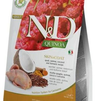 N&D Quinoa Skin & Coat quail 5 kg kép