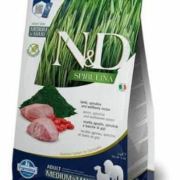 N&D Spirulina Adult Medium & Maxi Lamb 7 kg kép