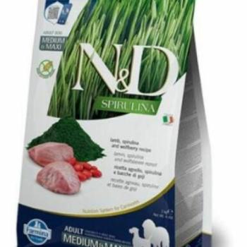 N&D Spirulina Dog Adult Medium/Maxi Lamb 2 kg kép