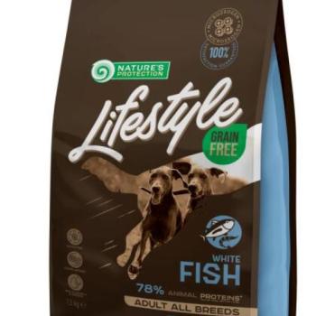 Nature's Protection Lifestyle Dog Adult Grain Free White fish 1,5 kg kép