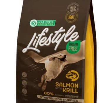 Nature's Protection Lifestyle Dog Starter Grain Free Salmon with krill 1,5 kg kép