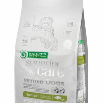 Nature's Protection Superior Care White Dogs Grain Free Fish Junior Small&Mini Breeds 1,5 kg kép