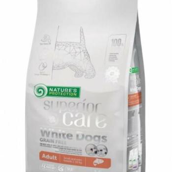 Nature's Protection Superior Care White Dogs Grain Free Salmon Adult Small&Mini Breeds 1,5 kg kép