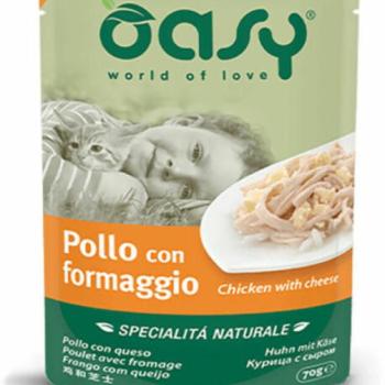 Oasy Chicken & cheese pouch 70 g kép