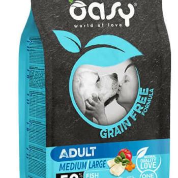 Oasy Dog GF Adult Medium/Large Fish 12 kg kép