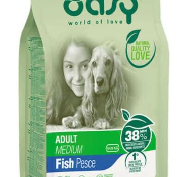 Oasy Dog Lifestage Adult Medium Fish 12 kg kép