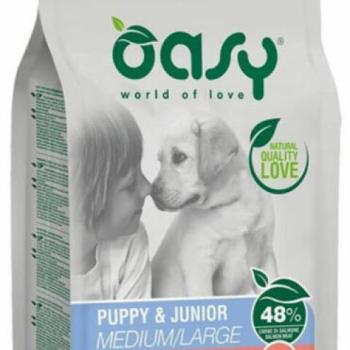 Oasy OAP Puppy Medium / Large Salmon 2,5 kg kép