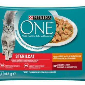 ONE Sterilcat chicken & beef 4x85 g kép