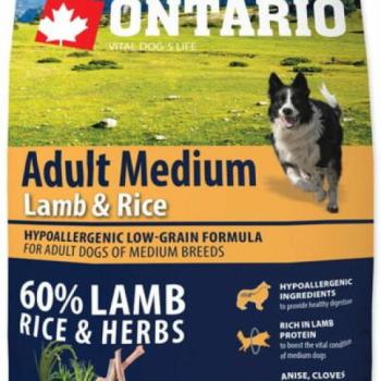 ONTARIO Adult Medium Lamb & Rice 2,25 kg kép