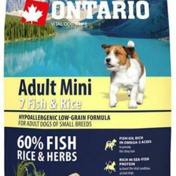 ONTARIO Adult Mini 7 Fish & Rice 6,5 kg kép