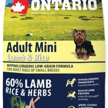 ONTARIO Adult Mini Lamb & Rice 2,25 kg kép