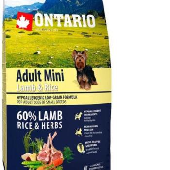 ONTARIO Adult Mini Lamb & Rice 6,5 kg kép