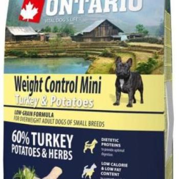 ONTARIO Mini Weight Control Turkey & Potato 6,5 kg kép