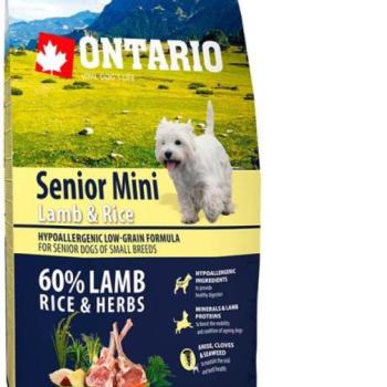 ONTARIO Senior Mini Lamb & Rice 6,5 kg kép