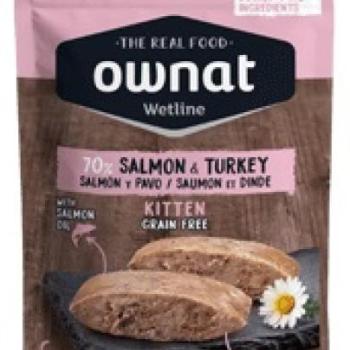 Ownat Cat Wetline Kitten Salmon & Turkey 85 g kép