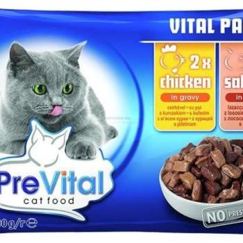 Partner in Pet Food PreVital Vital Pack chicken & salmon 4x100 g kép