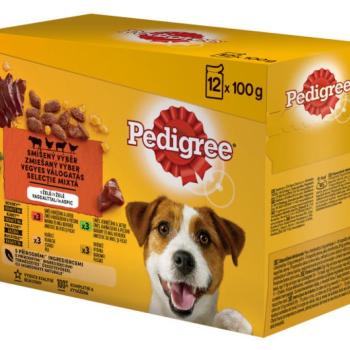 Pedigree alutasakos eledel marhával, csirkével, báránnyal, baromfival 12 x 100 g kép