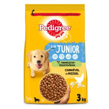 Pedigree Junior szárazeledel csirkehússal és rizzsel 3 kg kép