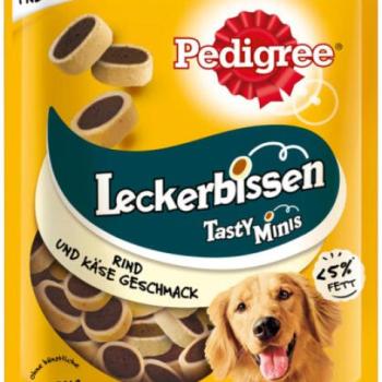 PEDIGREE Tasty Minis Cheesy Nibbles sajt marha 140 g kép