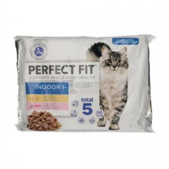 Perfect Fit Indoor 1+ chicken & salmon 4x85 g kép