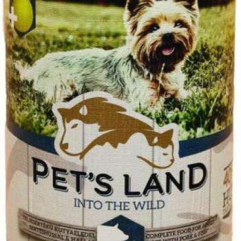 Pet's Land Dog - Pig & Fish With Pear 415 g kép