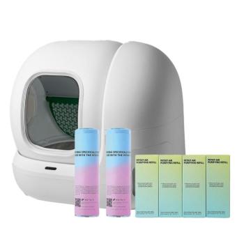 Petkit Pura Max macska WC - Kezdőkészlet: Petkit Pura Max 2.0 macska WC + macska WC zacskó  + N50 szagtalanító kép