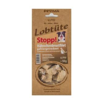 Petman Lobtüte Stopp! szárított csirkemellfilé (10x50g) kutya, macska snack kép