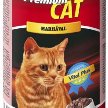 Premium Cat Beef tin 415 g kép