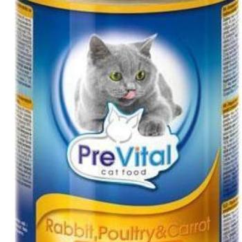 PreVital Poultry, rabbit & carrot tin 415 g kép