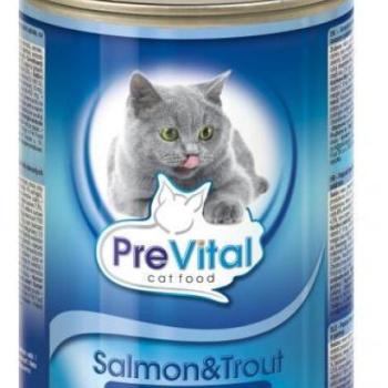 PreVital Salmon & trout tin 415 g kép