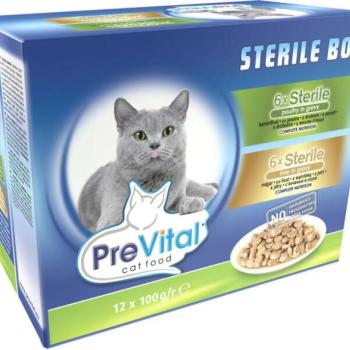 PreVital Steril box poultry & liver in gravy 12x100 g kép