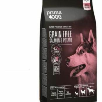 PrimaDog Grain Free Adult All Breeds Salmon & Potato 10 kg kép