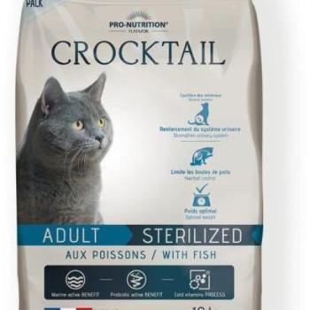 Pro-Nutrition Crocktail Adult Sterilised with fish 10 kg kép