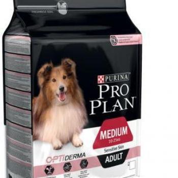 PRO PLAN OptiDerma Medium Adult Sensitive Skin 2x14 kg kép