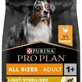 PRO PLAN OptiWeight All Size Adult Light/Sterilised Chicken 14 kg kép