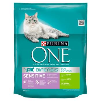 Purina ONE Bifensis Adult Sensitive Turkey 0,8 kg kép