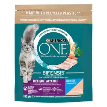 Purina One Bifensis Difficult Appetite száraz macskaeledel - tőkehal, pisztráng 800 g kép