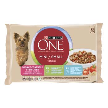 Purina ONE Mini/Small Weight Control/Steril nedves kutyaeledel 4 x 100 g kép